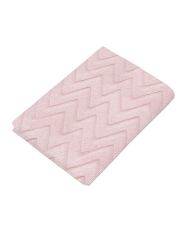 Sábana de cajón para Cuna - Súper Suave - Zig Zag Rosa