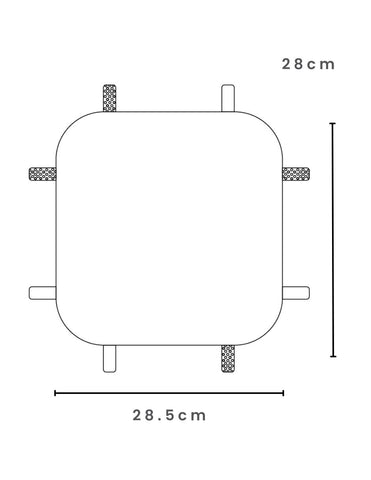 Mini cobija de  apego - Arcos Gris