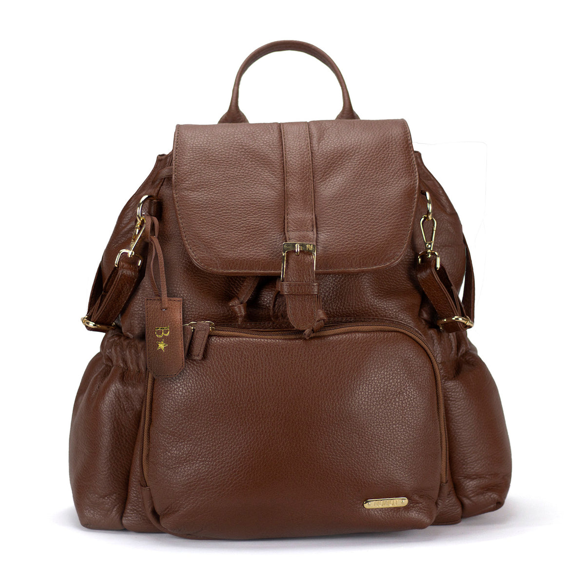 Pañalera Backpack Ella - Cognac