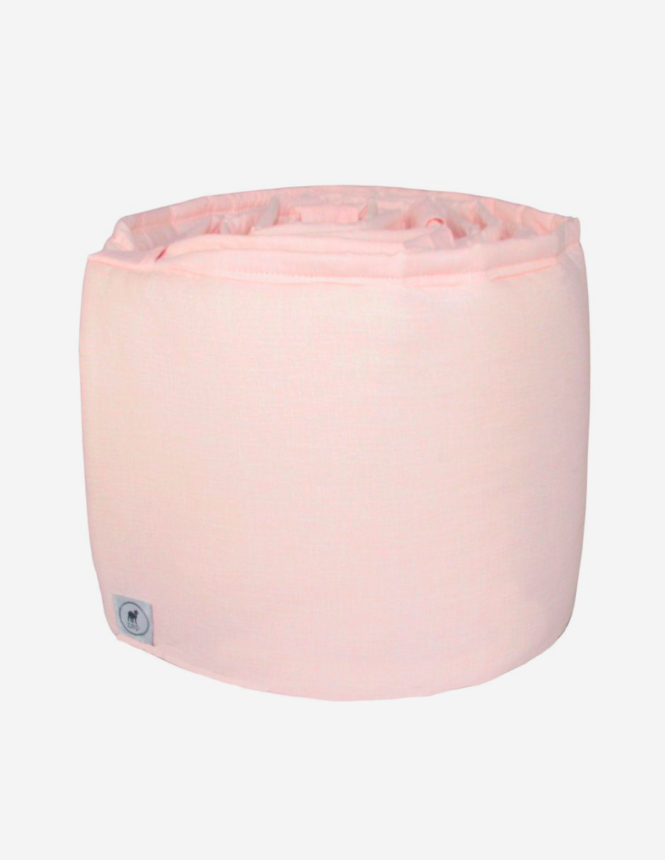 Protector para Cama Cuna Rosa